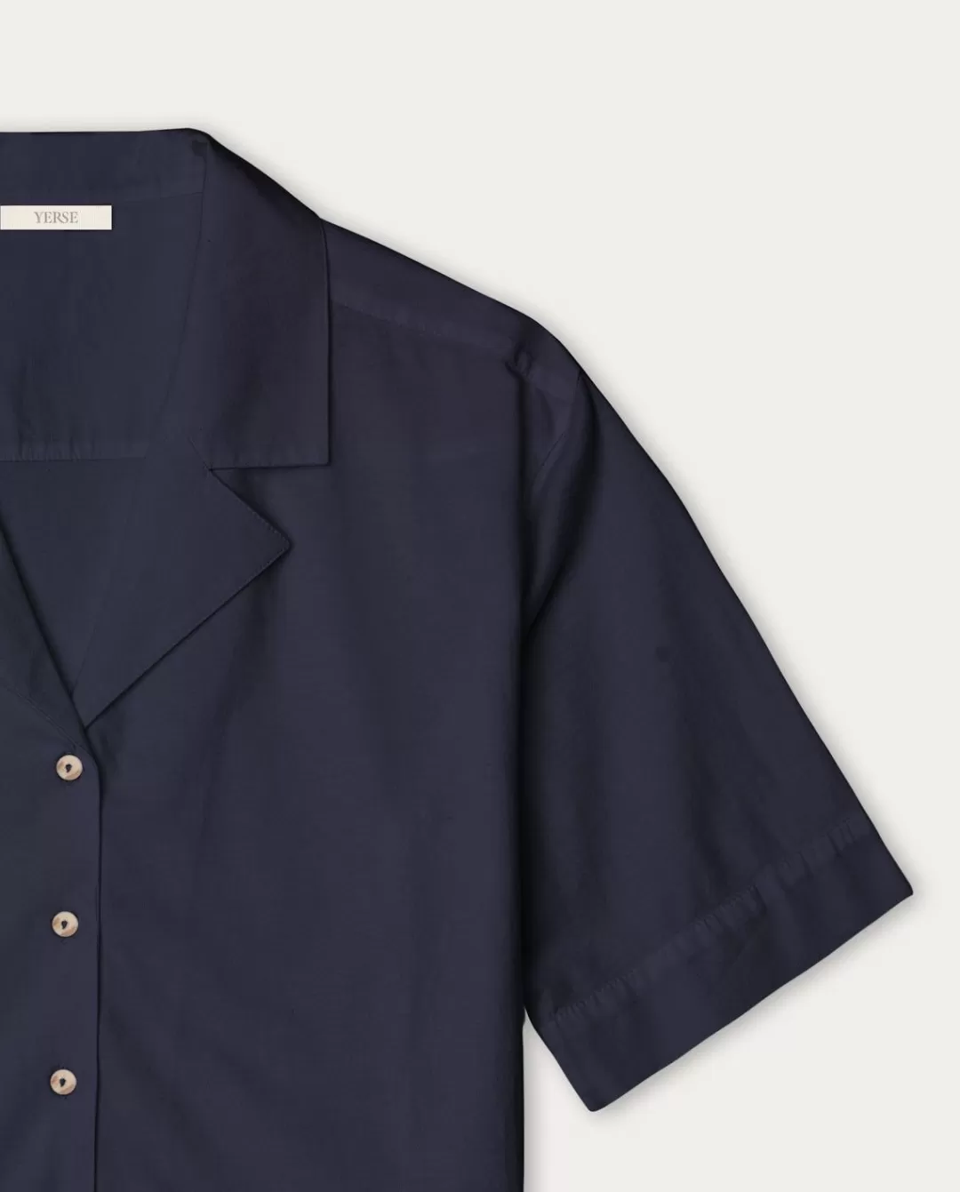 YERSE 100% Cotton Shirt Navy