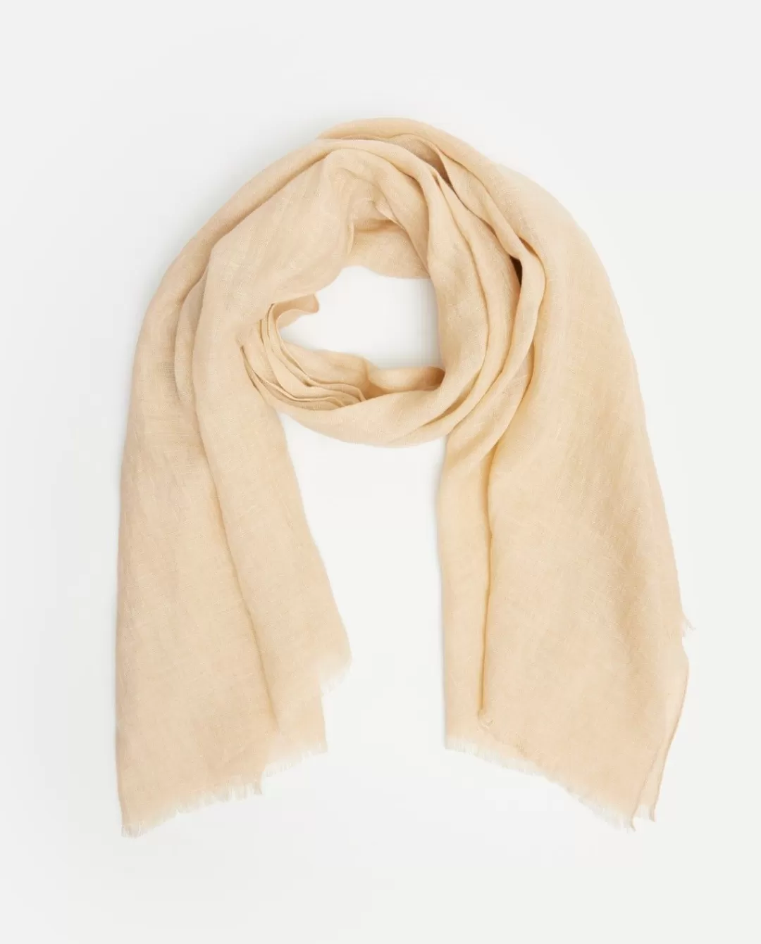 YERSE 100% Linen Foulard Beige