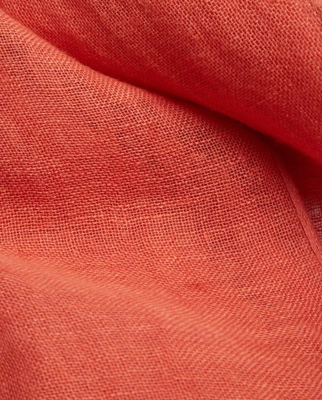 YERSE 100% Linen Foulard Orange