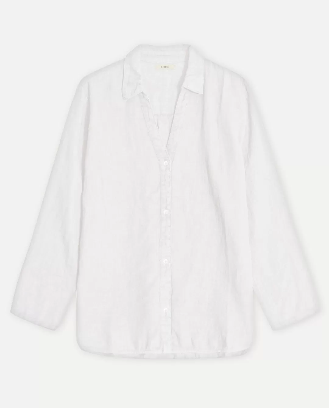 YERSE 100% Linen Shirt White