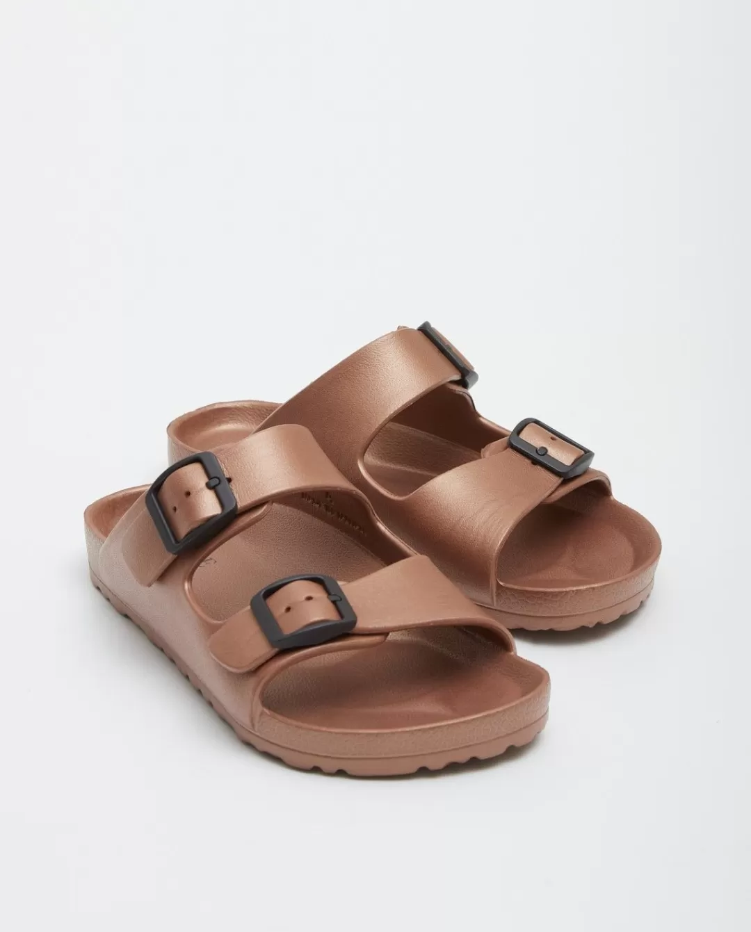 YERSE Buckled Sandal Brown