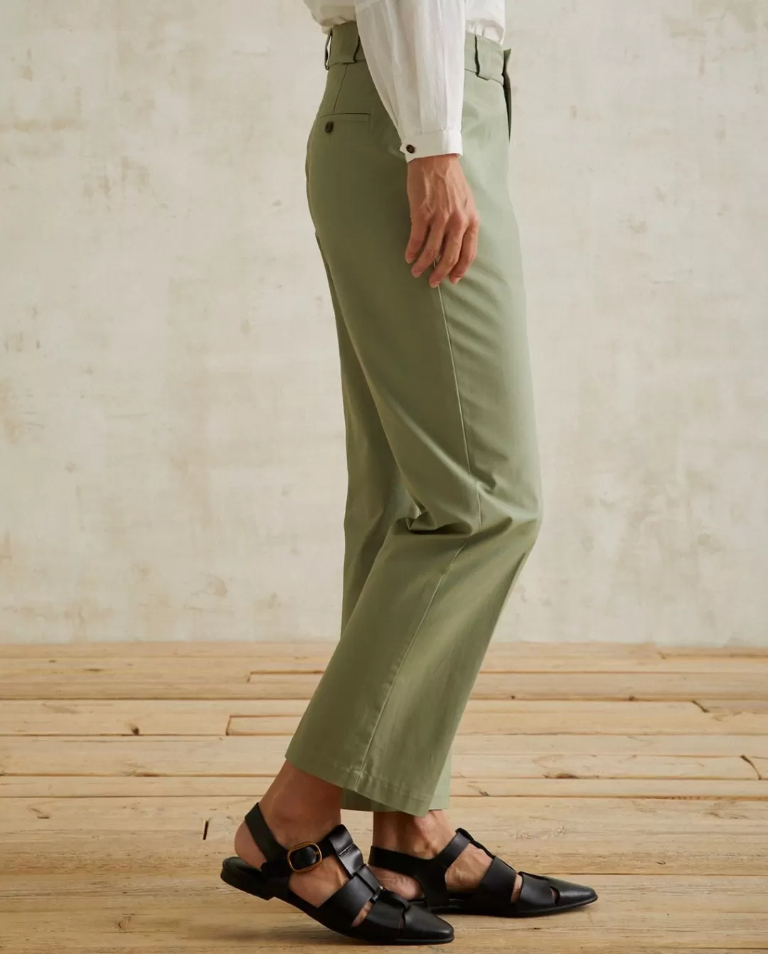 YERSE Chino Trousers Green