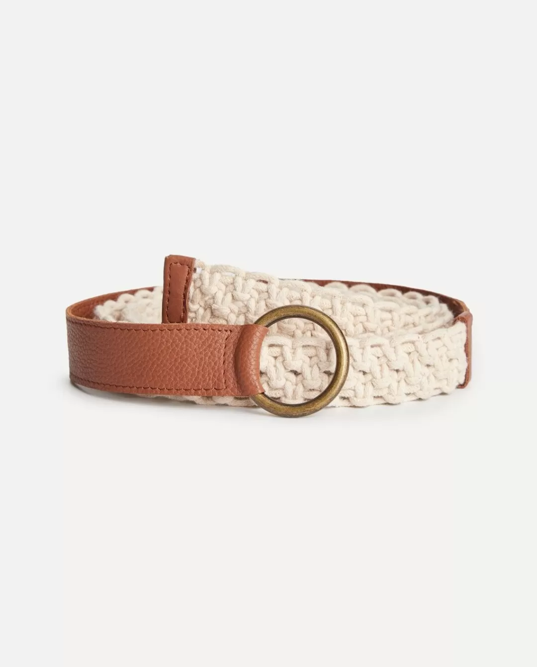 YERSE Cotton-Linen Belt Natural