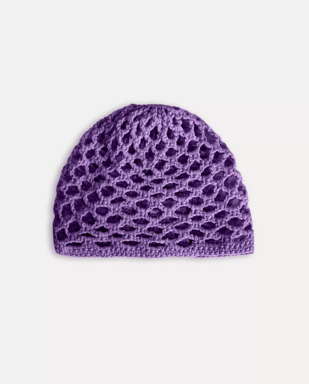 YERSE Crochet Cotton Cap Purple