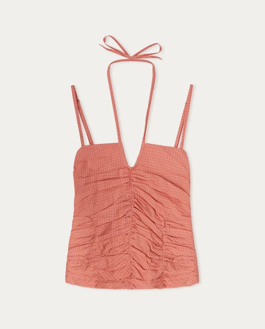 YERSE Draped Camisole Top Salmon