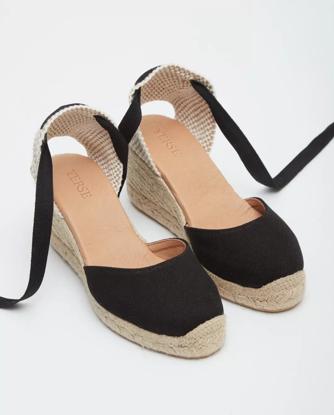 YERSE Esparto Wedge Negro