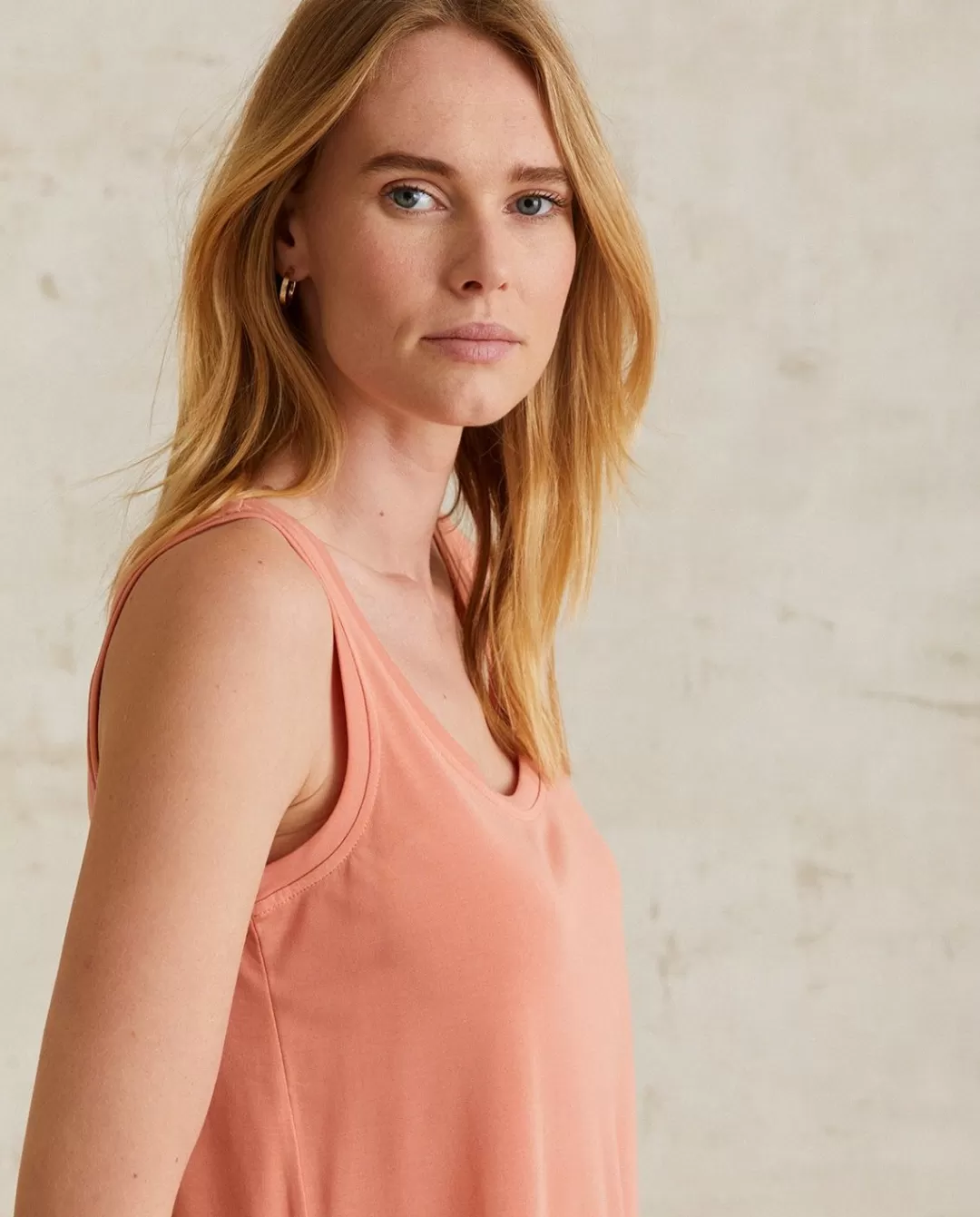 YERSE Flowy Camisole Top Salmon