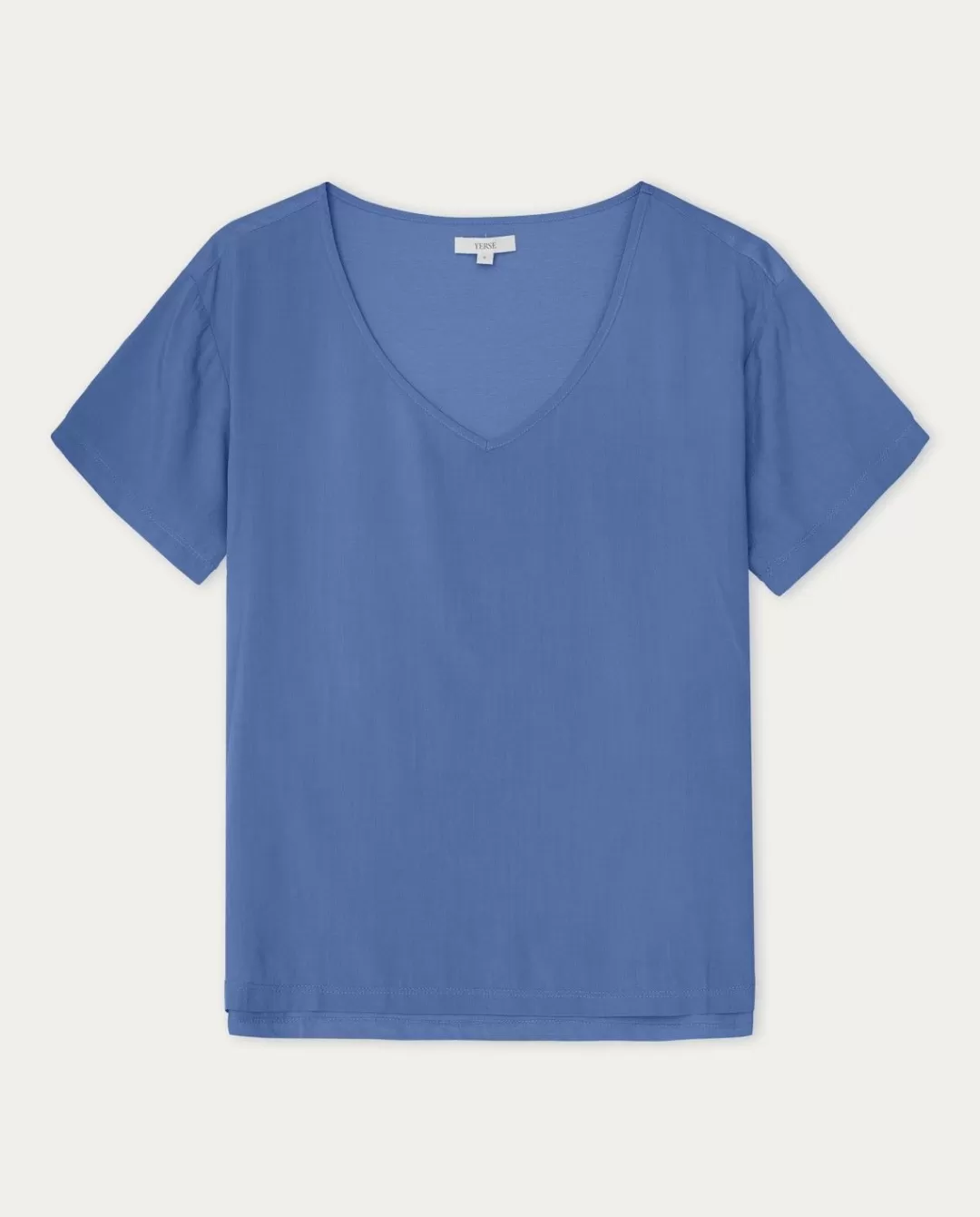 YERSE Flowy Short-Sleeve T-Shirt Blue