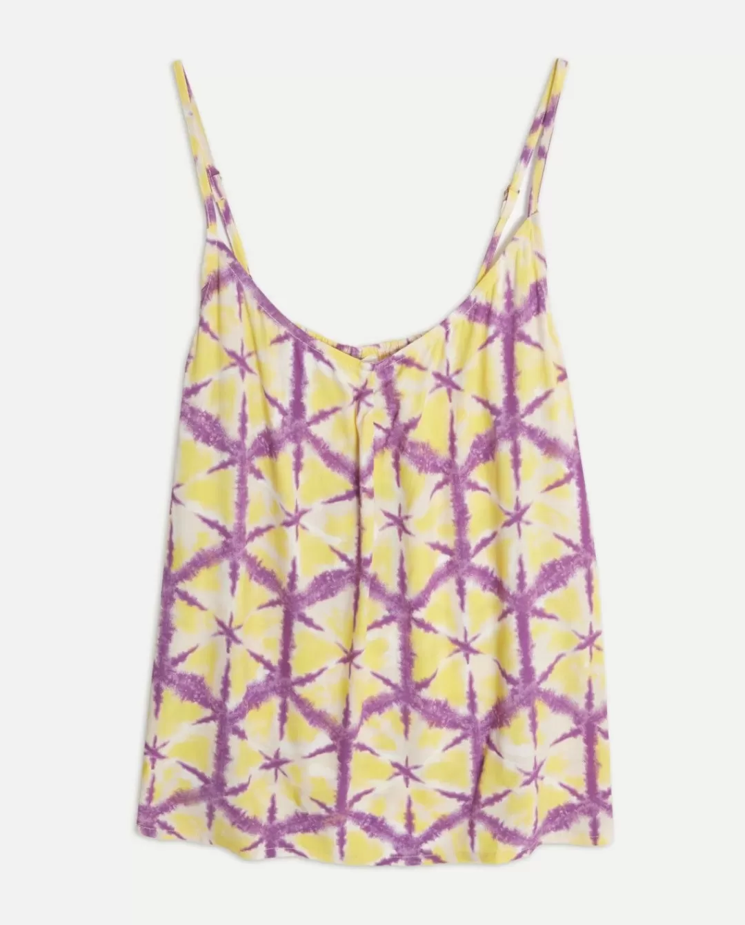 YERSE Flowy Tie-Dye Top Yellow