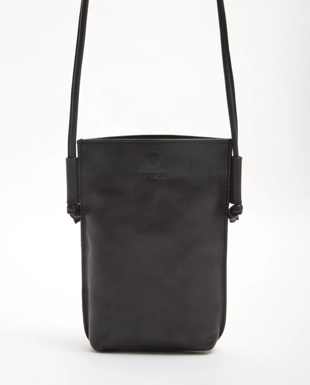 YERSE Leather Mobile Pouch Black