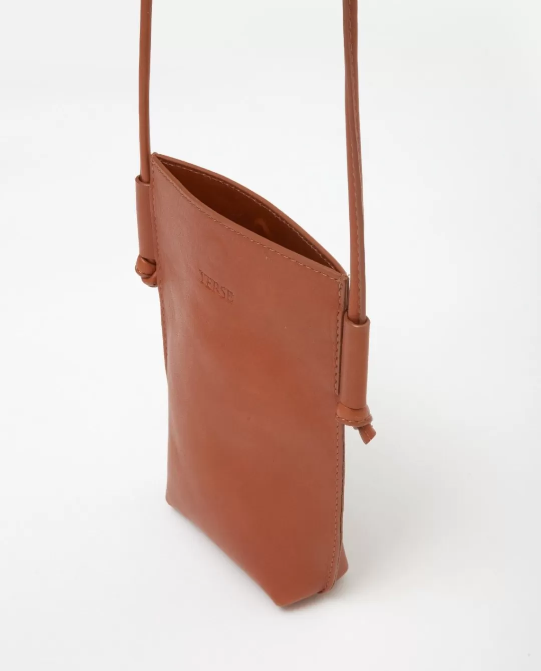 YERSE Leather Mobile Pouch Camel