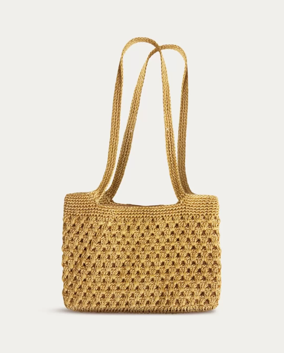 YERSE Metallic Crochet Bag Gold