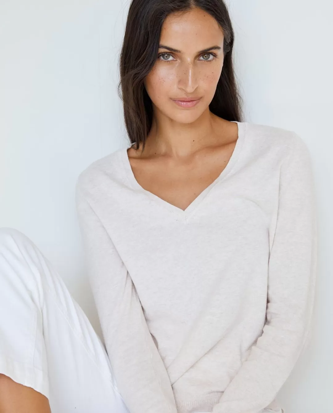 YERSE Organic-Cotton Sweater Natural