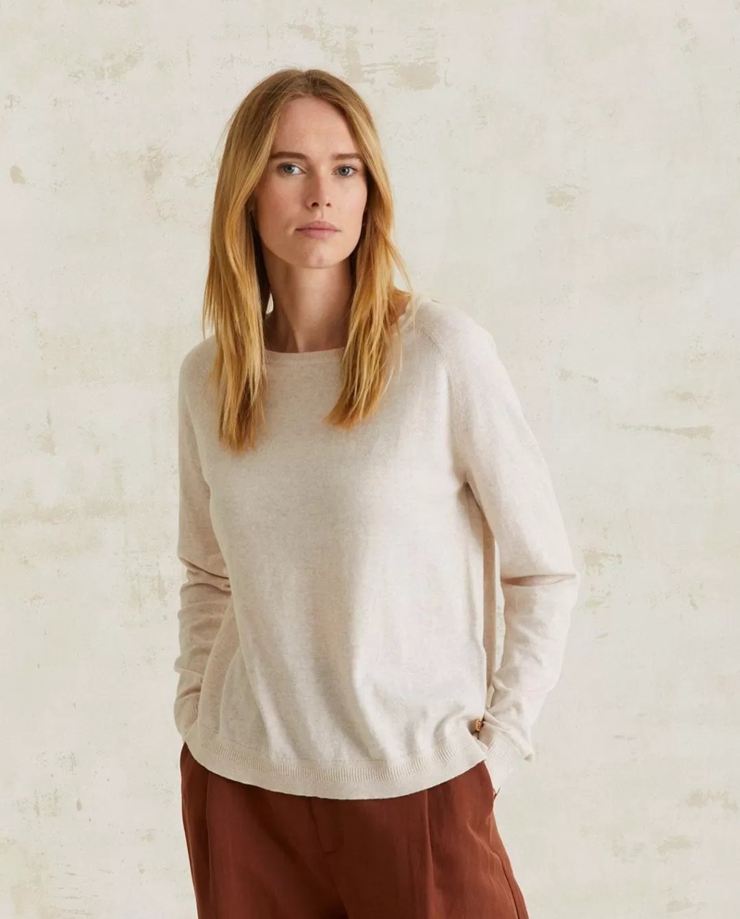 YERSE Organic-Cotton Sweater Natural