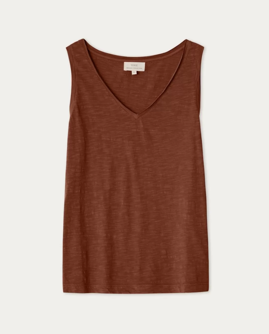 YERSE Organic-Cotton Top Chocolate