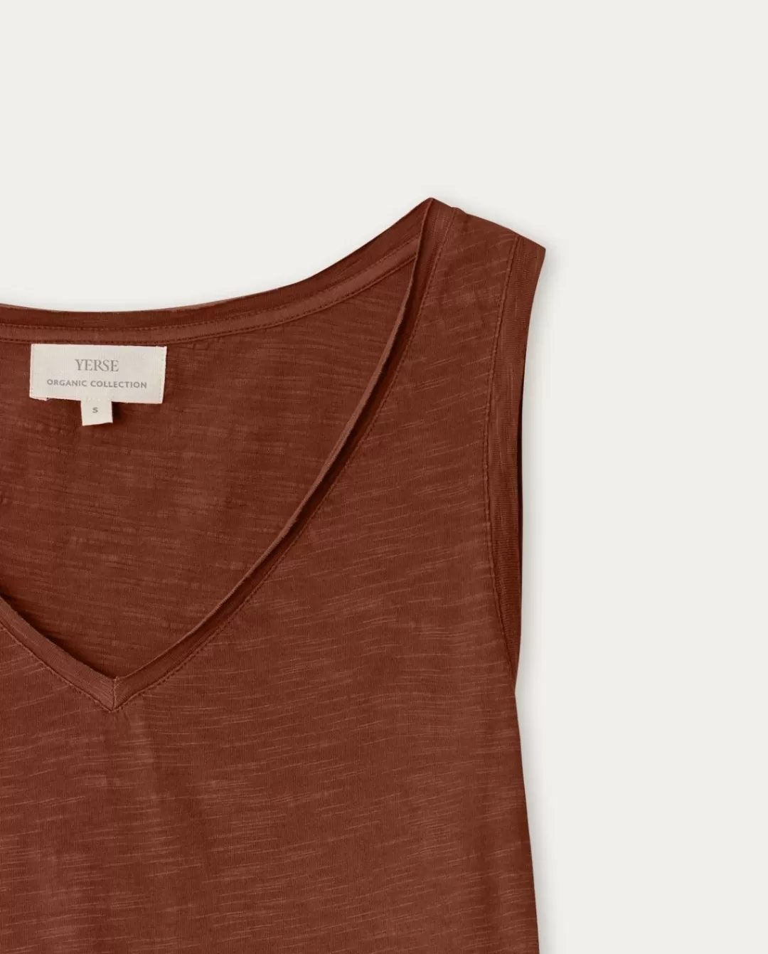 YERSE Organic-Cotton Top Chocolate