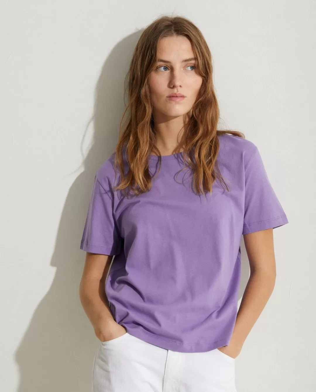 YERSE Organic-Cotton T-Shirt Purple