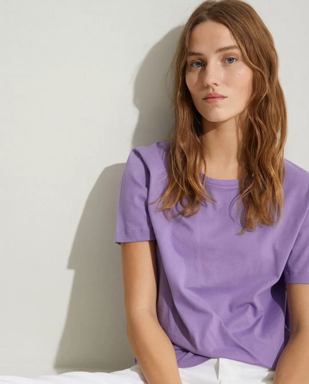 YERSE Organic-Cotton T-Shirt Purple