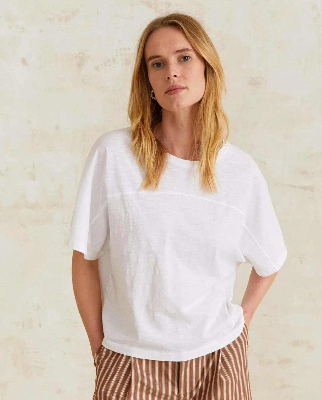 YERSE Oversize Organic-Cotton T-Shirt White