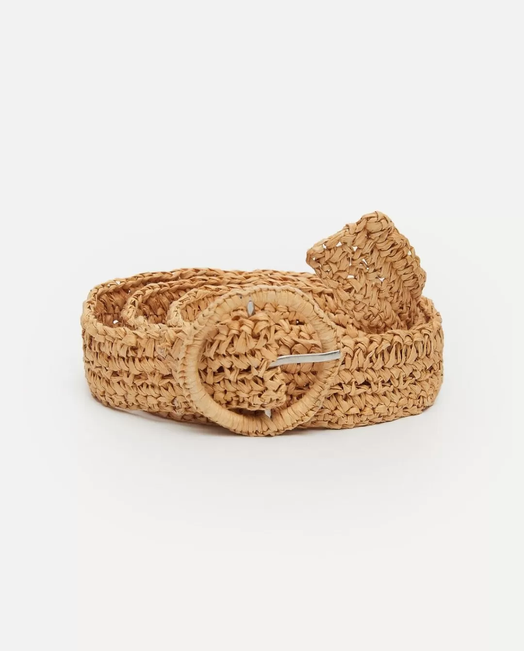 YERSE Raffia Belt Natural